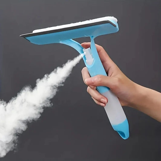 3-in-1 Glasreiniger – Sprühflasche, Abzieher & Bürste in eine